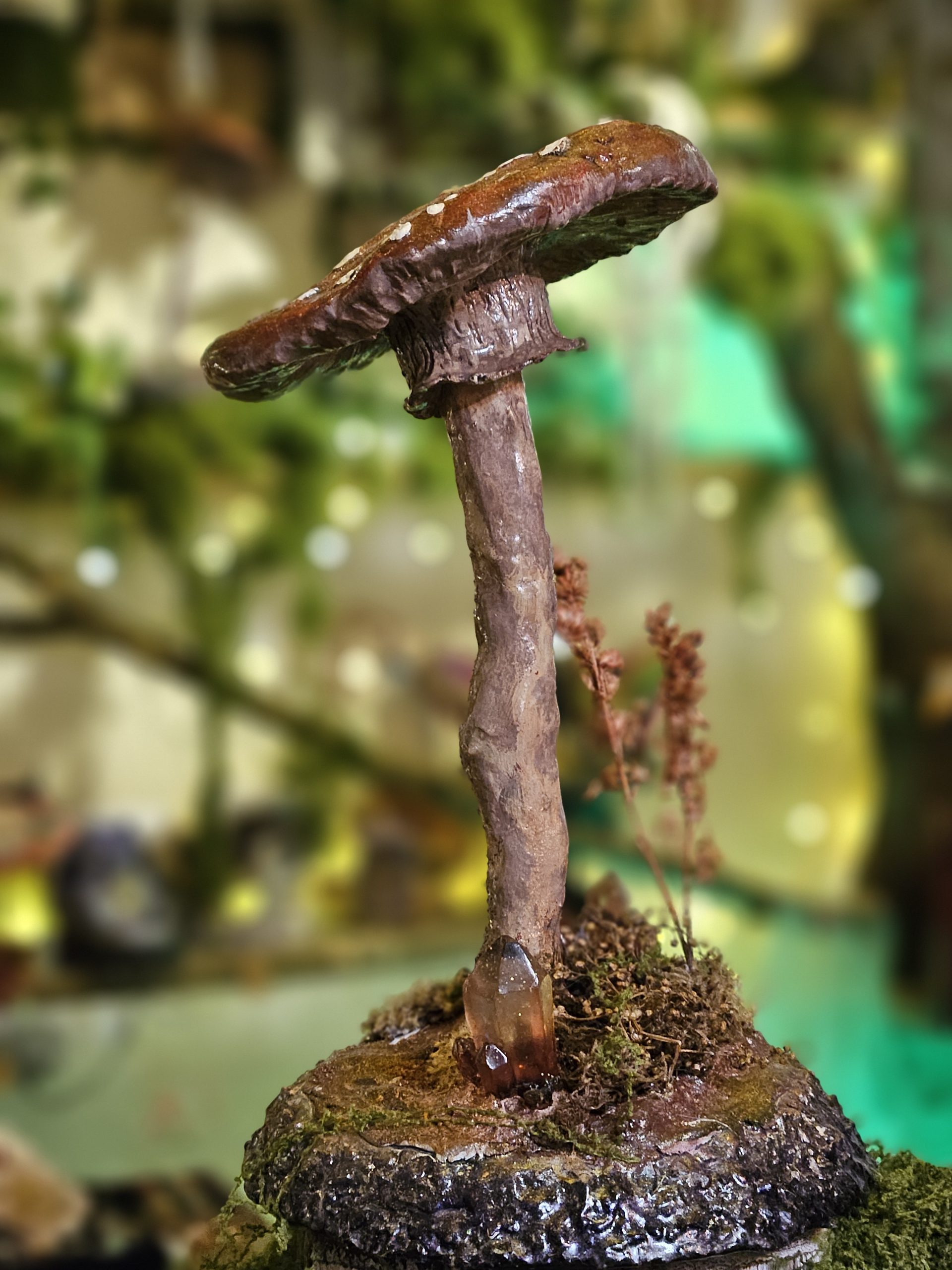 'Arda' Handmade clay Amanita Fly Agaric Mushroom Sculpture - Image 2
