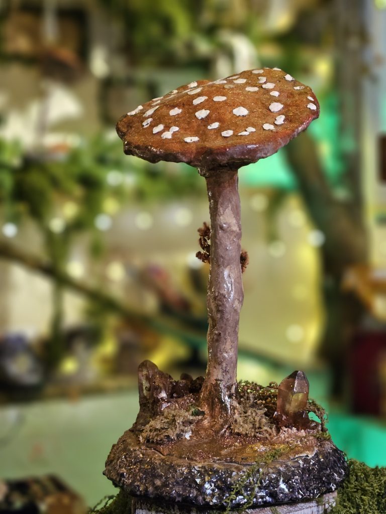 'Arda' Handmade clay Amanita Fly Agaric Mushroom Sculpture