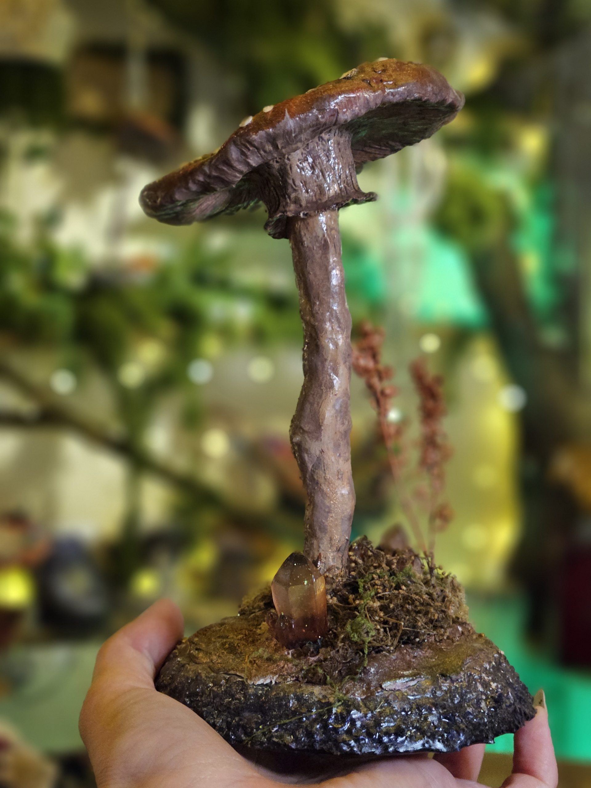 'Arda' Handmade clay Amanita Fly Agaric Mushroom Sculpture - Image 7