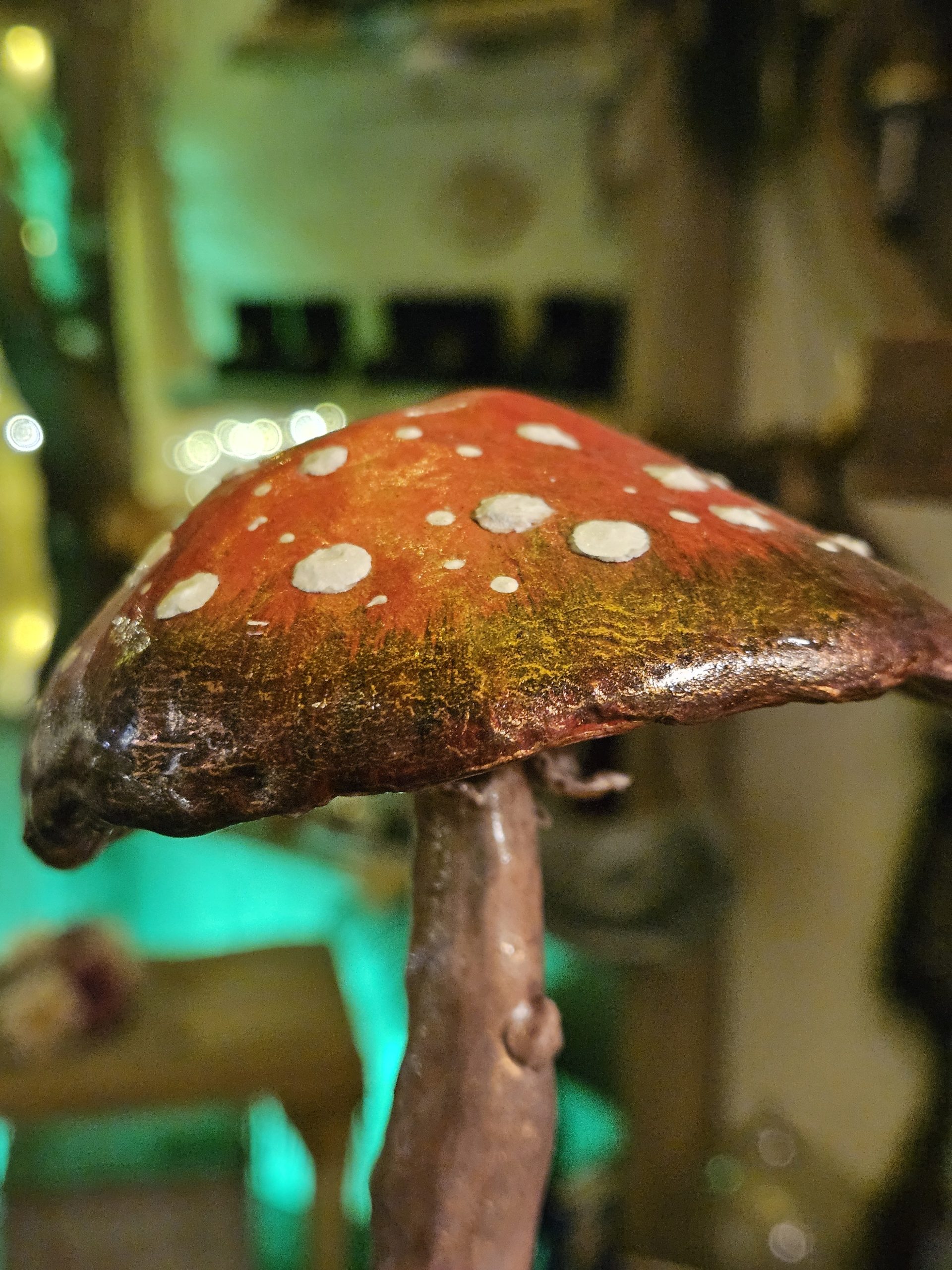 'Andalusite' Handmade clay Mushroom Sculpture - Image 6
