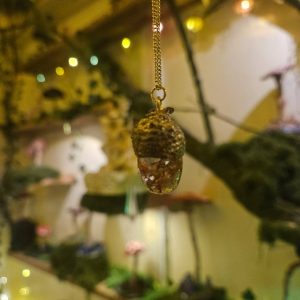 Handcrafted Acorn Grove pendant
