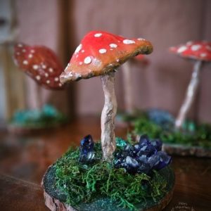 Pico mushroom sculpture