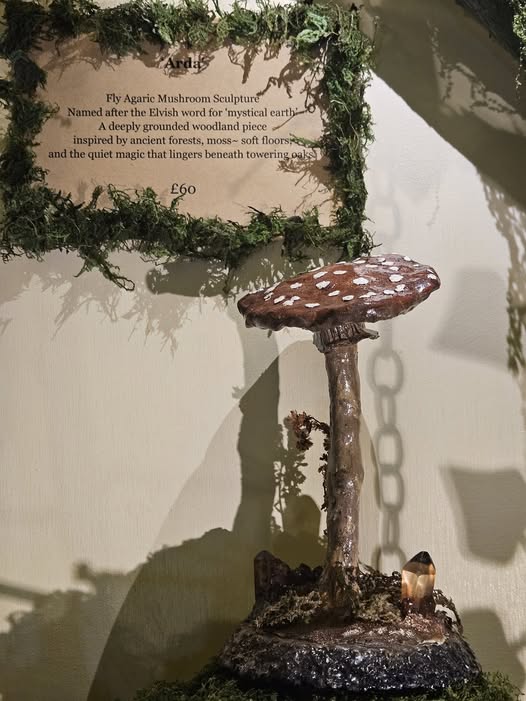 Arda mushroom sculpture