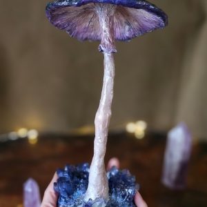 Amethyst Mushroom Sculpture