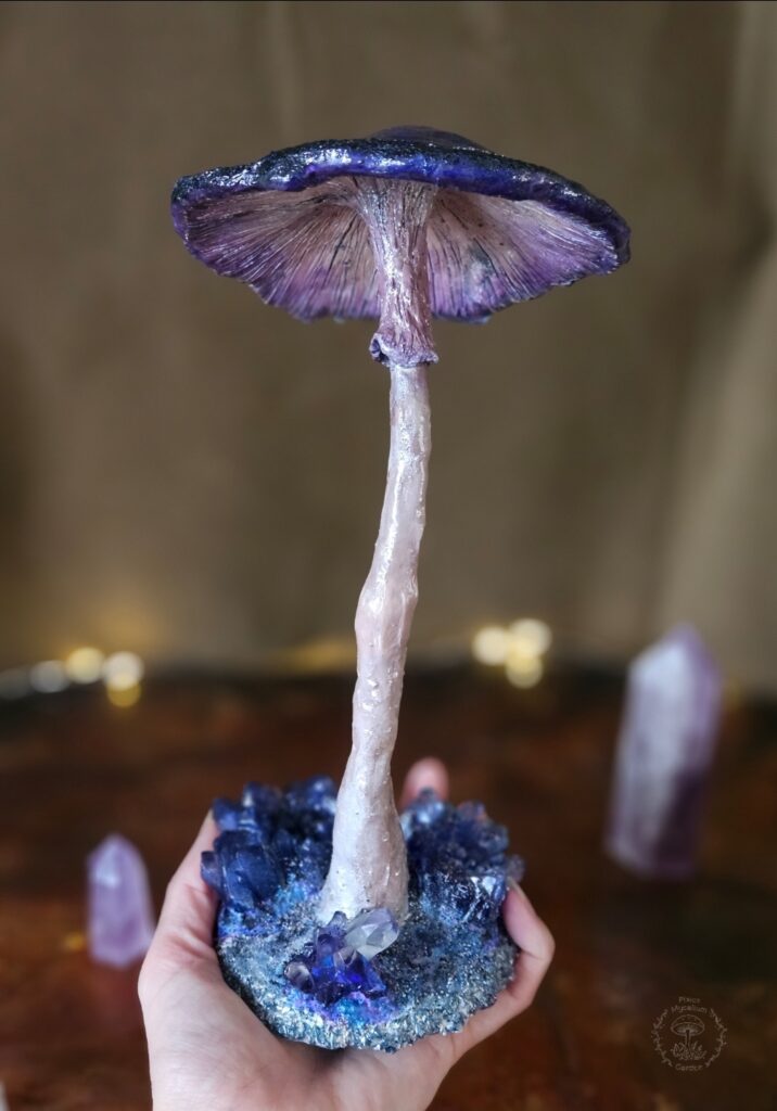 Amethyst Mushroom Sculpture