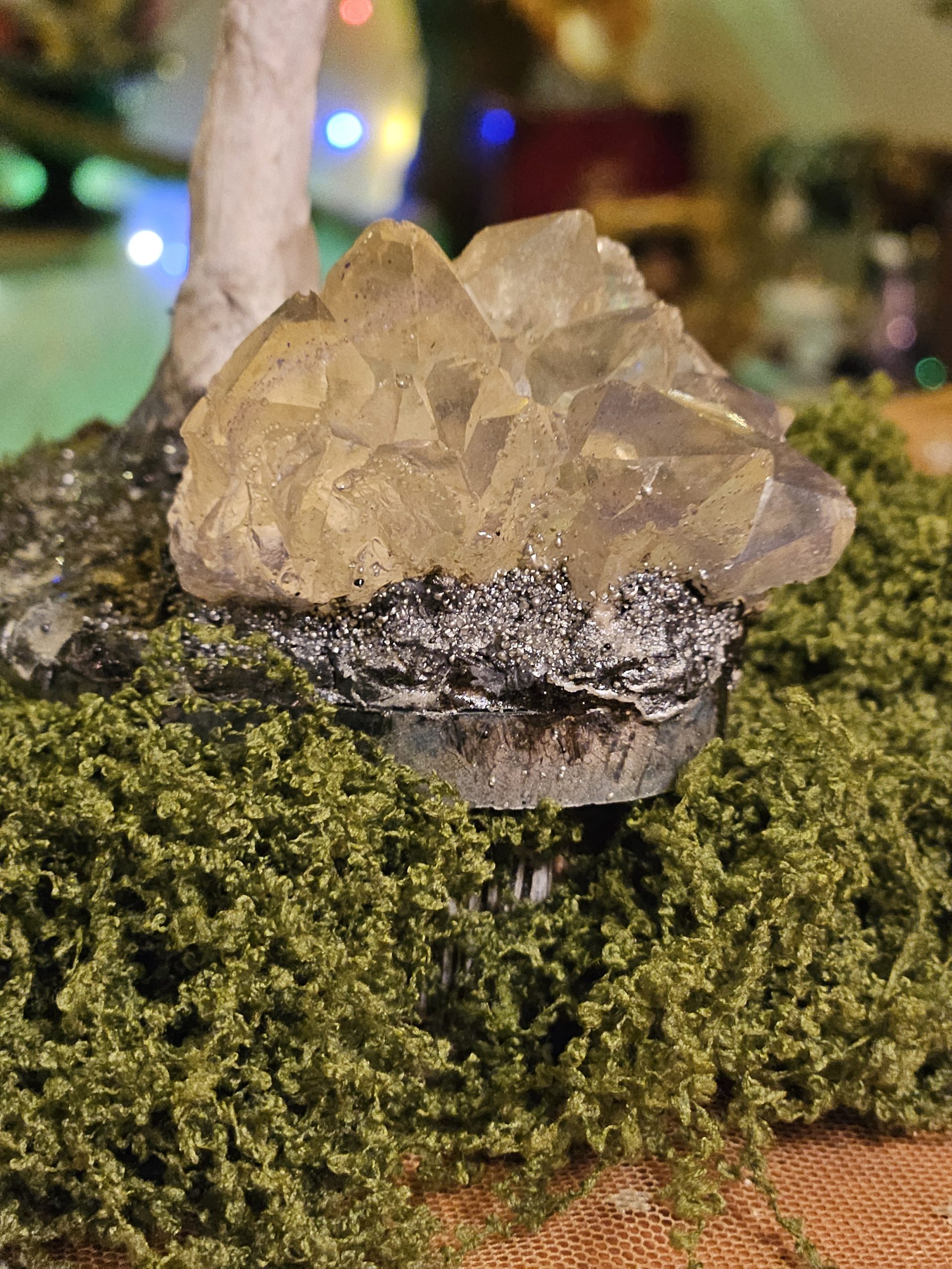 Shadowcap ~ Shaggy Ink Cap Handmade Mushroom Crystal Sculpture - Image 3